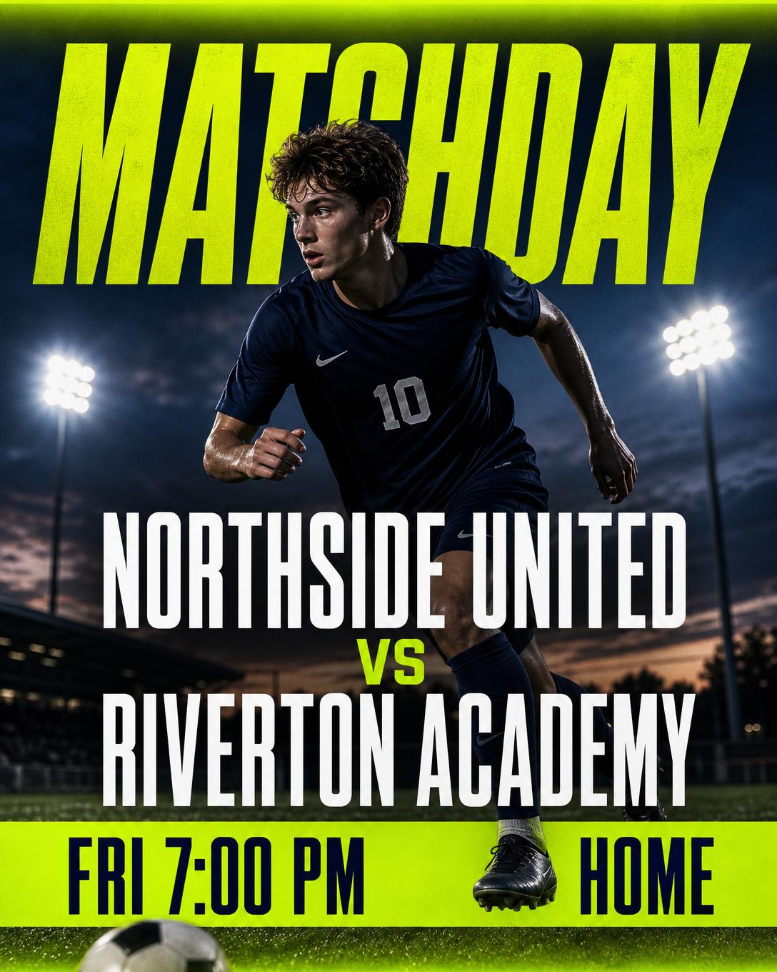 AutoXI match day Instagram post showing the fixture, kickoff time and venue